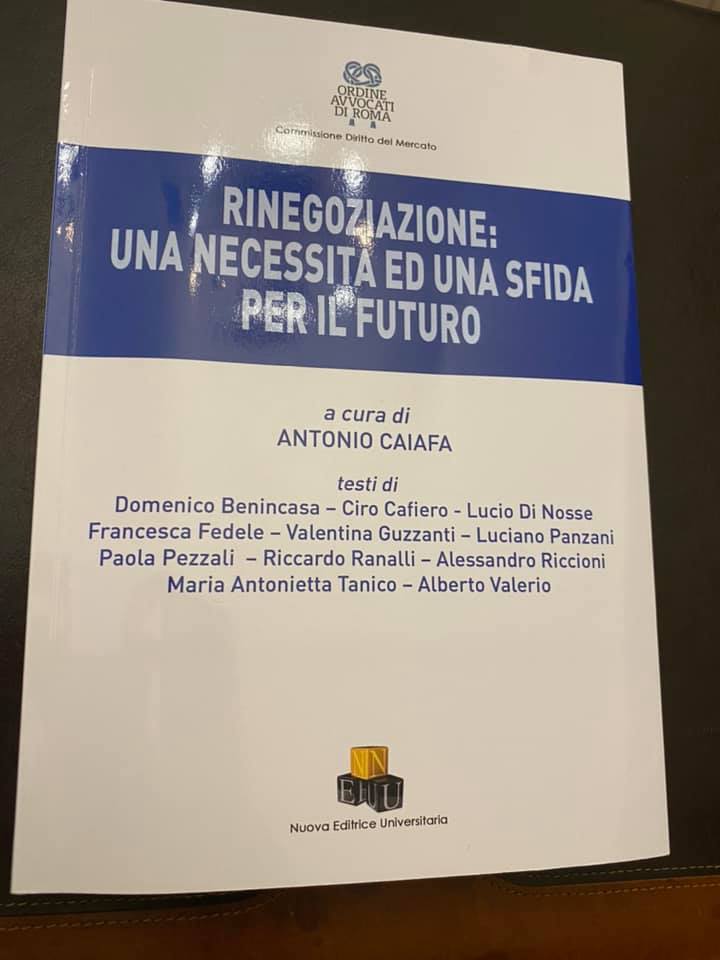 UN APPROFONDIMENTO D’ATTUALITA’ SULLA RINEGOZIAZIONE DEI CONTRATTI